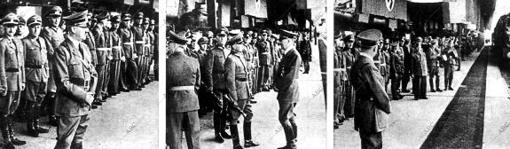Hitler esperando la llegada del tren que conducía a Franco